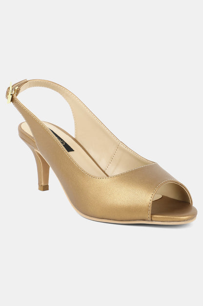 Aurelia Round Toe Mettalic Stiletto-ZClara