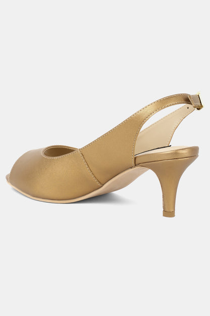 Aurelia Round Toe Mettalic Stiletto-ZClara