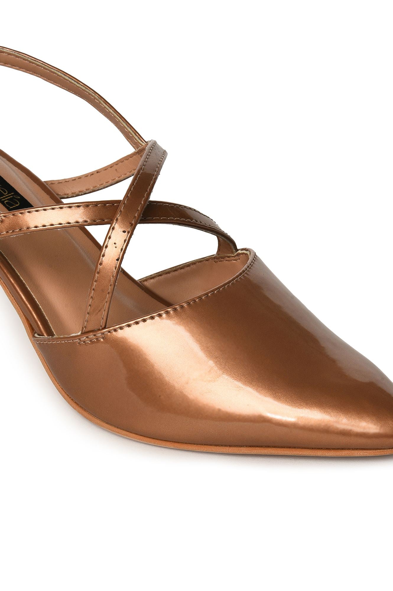 Aurelia Rose Gold Closed Pointed Stiletto