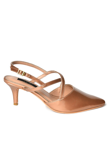 Aurelia Rose Gold Closed Pointed Stiletto