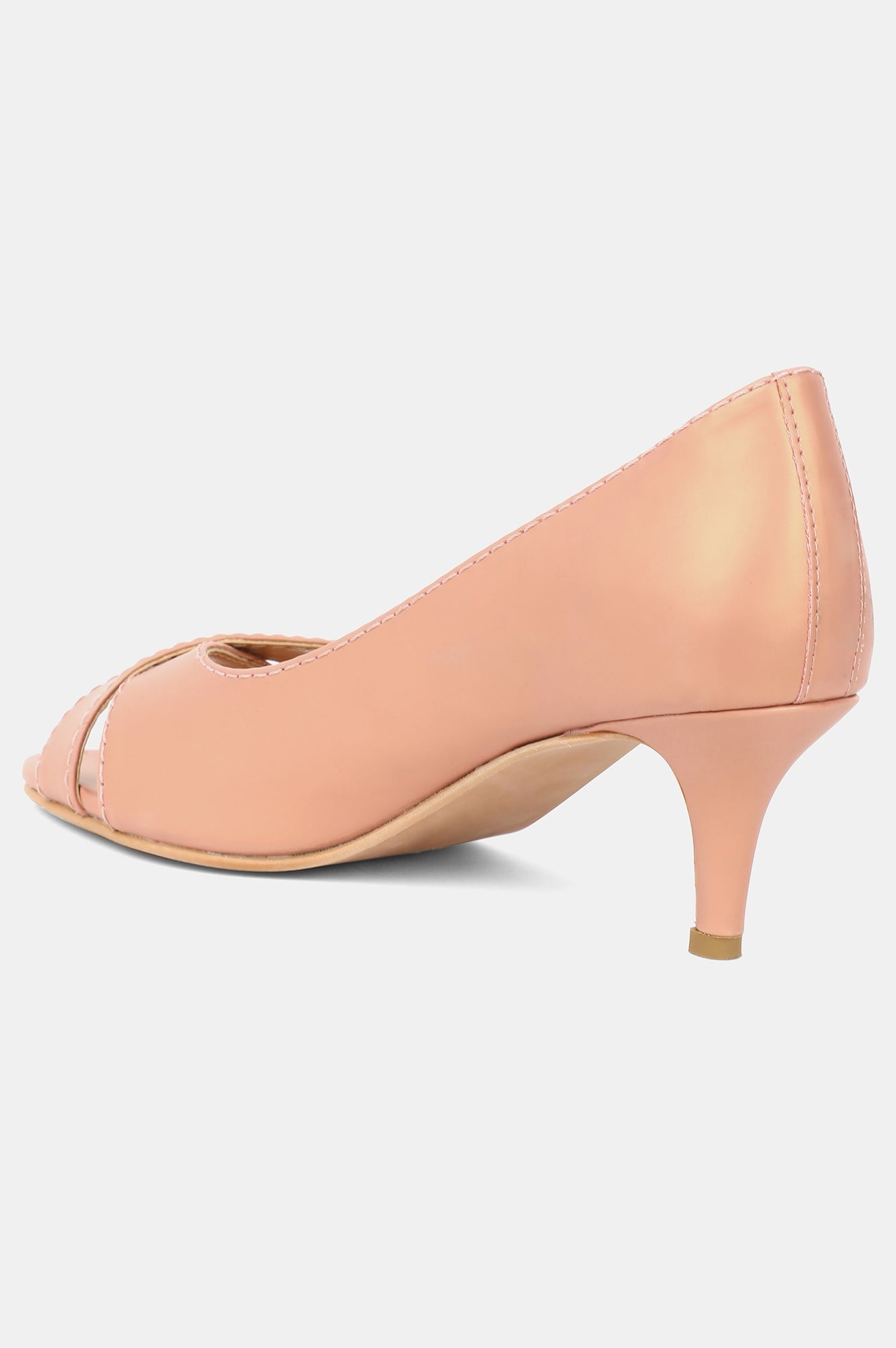 Rose Gold Almond Toe Embroidered Stiletto - ZConnie