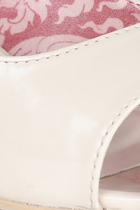 Beige Almond Toe Solid Stiletto - ZConnie