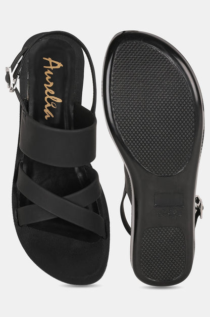 Black Almond Toe Solid Flat - ZCourtney