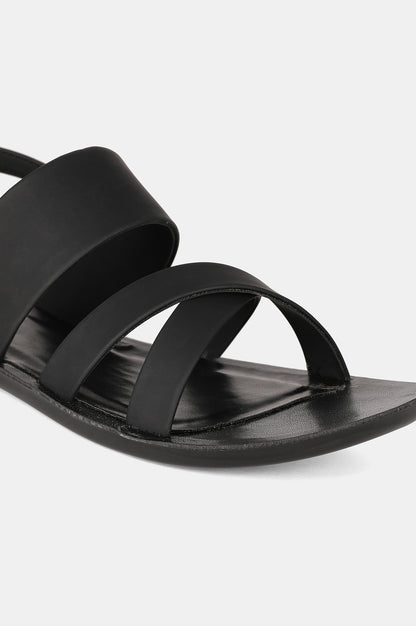 Black Almond Toe Solid Flat - ZCourtney