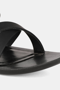 Black Almond Toe Solid Flat - ZCourtney