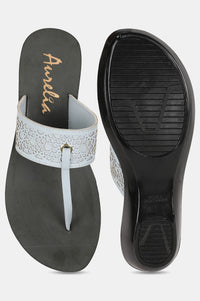 Aurelia Almond Toe Laser Cut Wedge-ZCynthia