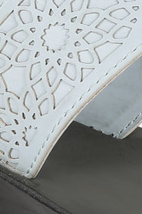 Aurelia Almond Toe Laser Cut Wedge-ZCynthia