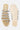 Gold Square Toe Textured Flat - ZDorris