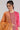 Pink Mandarin Neck Printed kurta Set