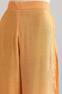 Pink Mandarin Neck Printed kurta Set