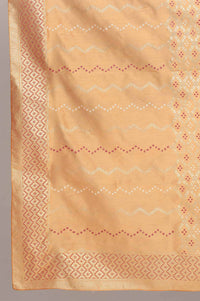 Pink Mandarin Neck Printed kurta Set