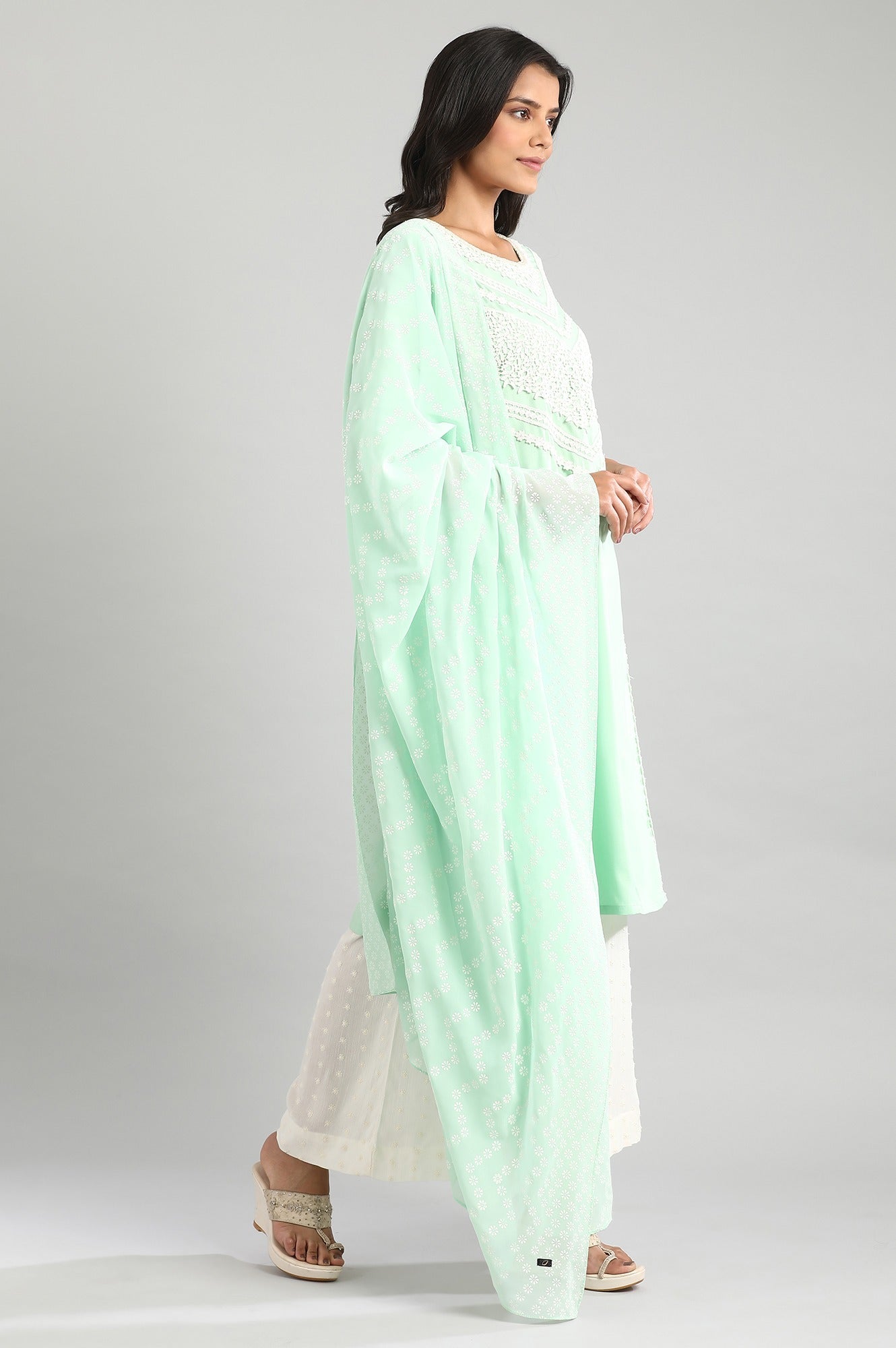 Green kurta Set