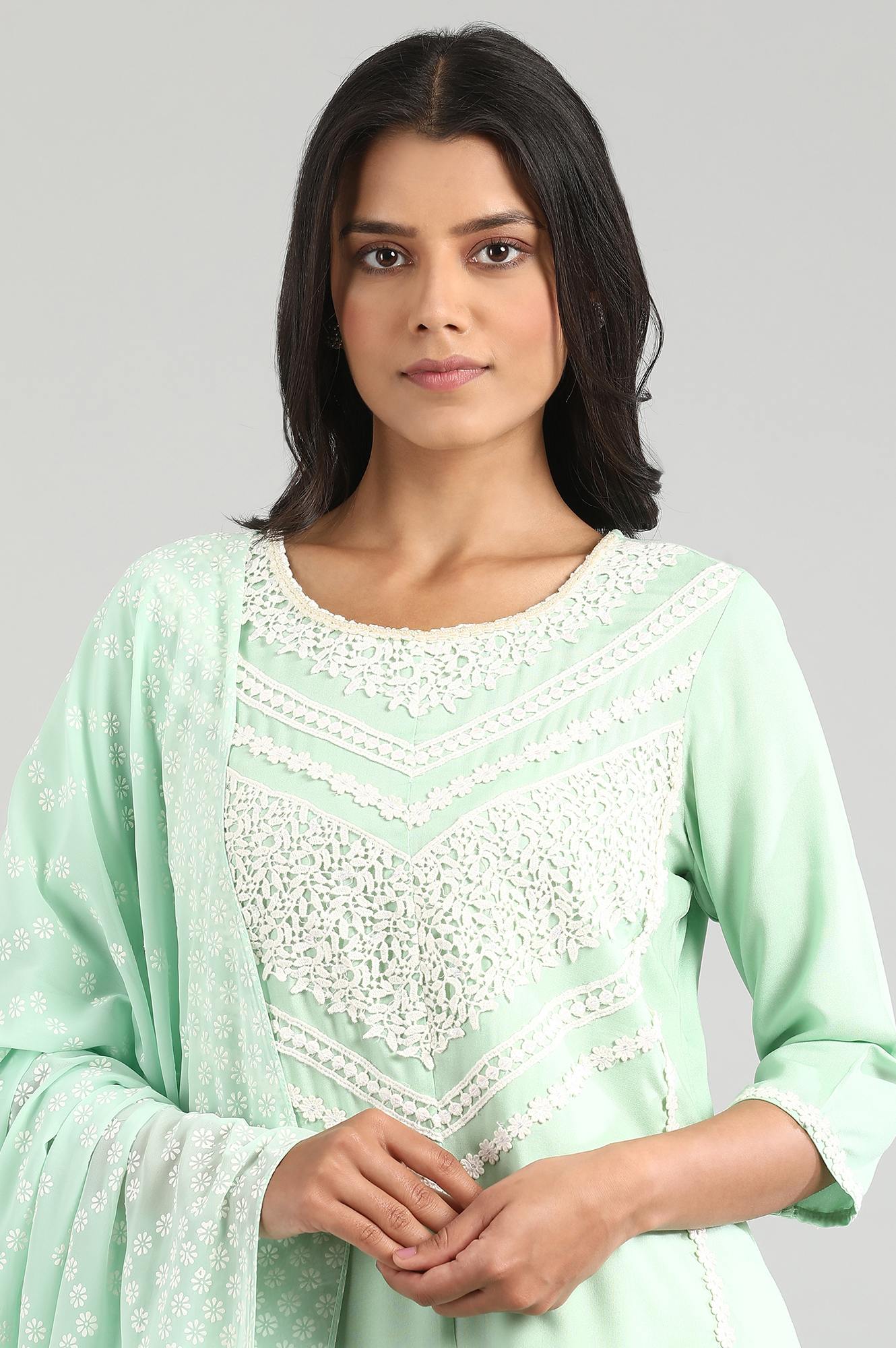 Green kurta Set