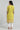Yellow Square Neck Printed kurta