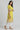 Yellow Square Neck Printed kurta