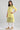 Yellow Mandarin Neck Printed kurta