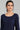 Dark Blue Round Neck Printed kurta