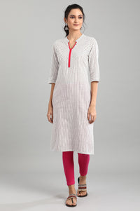 Off-White Yarn-Dyed kurta