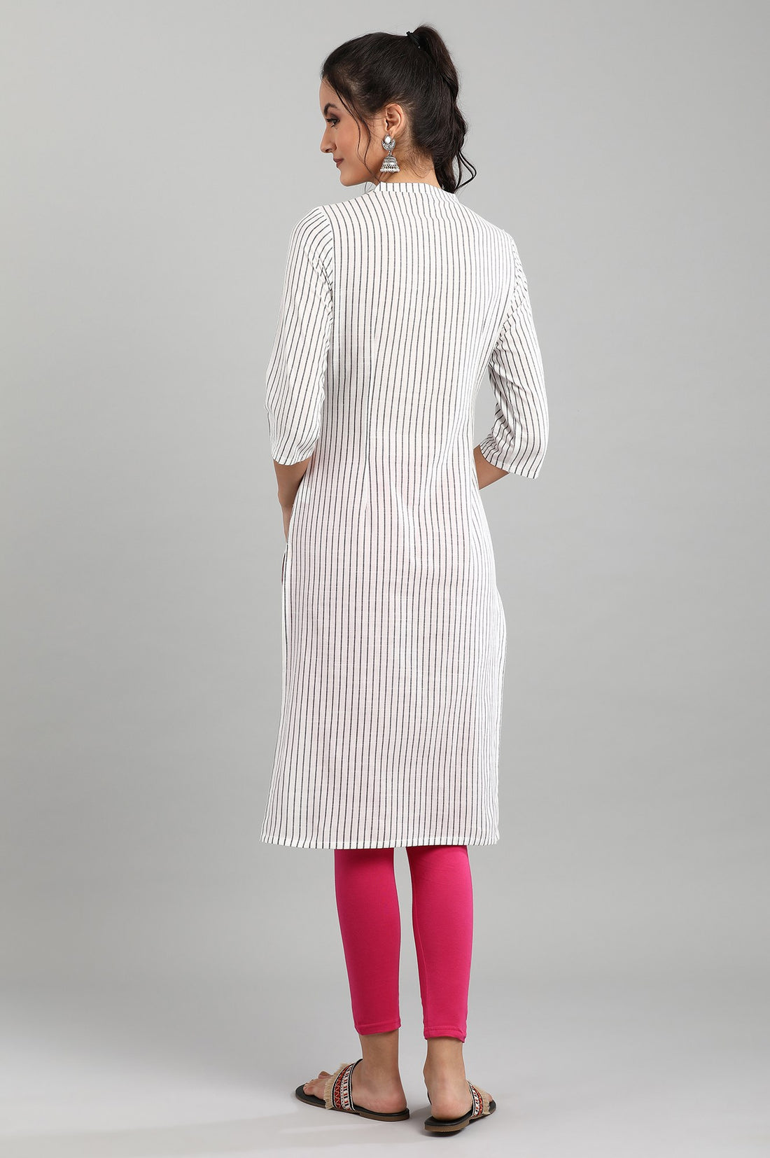 Off-White Yarn-Dyed kurta