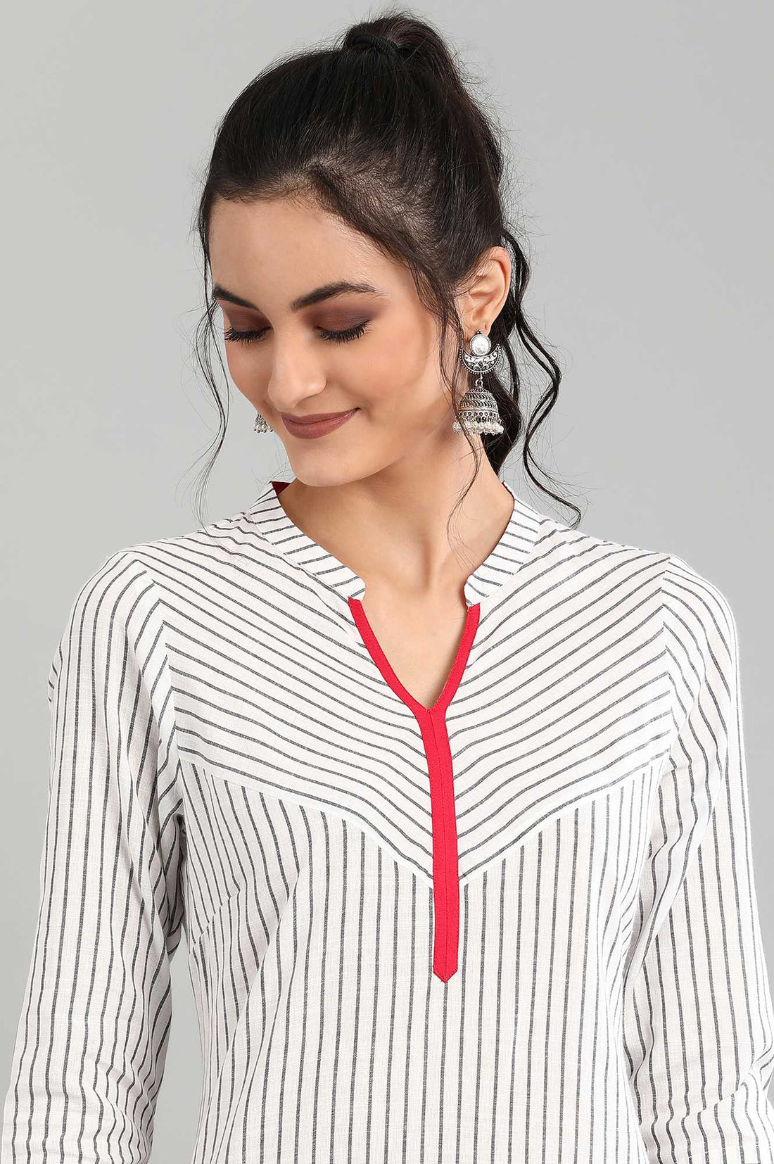 Off-White Yarn-Dyed kurta