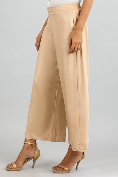 Golden Shimmer Palazzos
