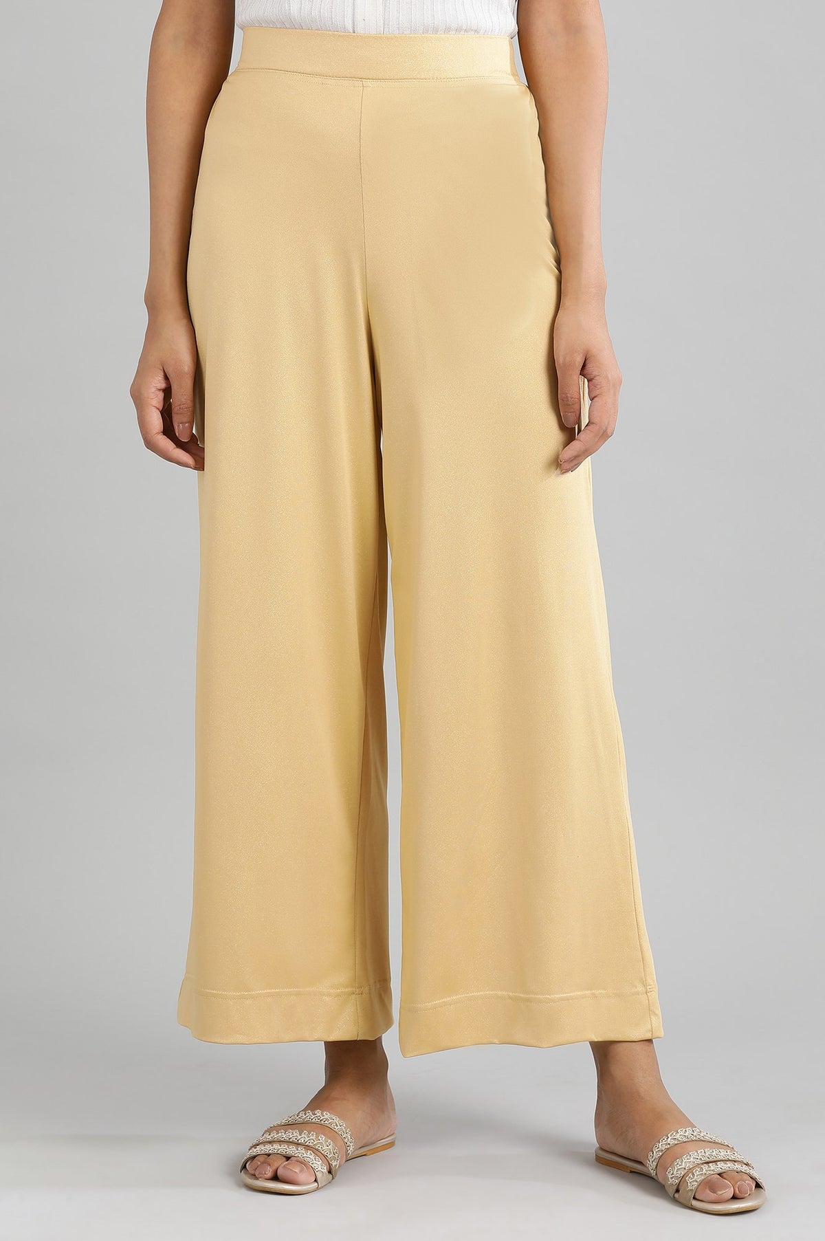 Gold Printed Palazzo - S