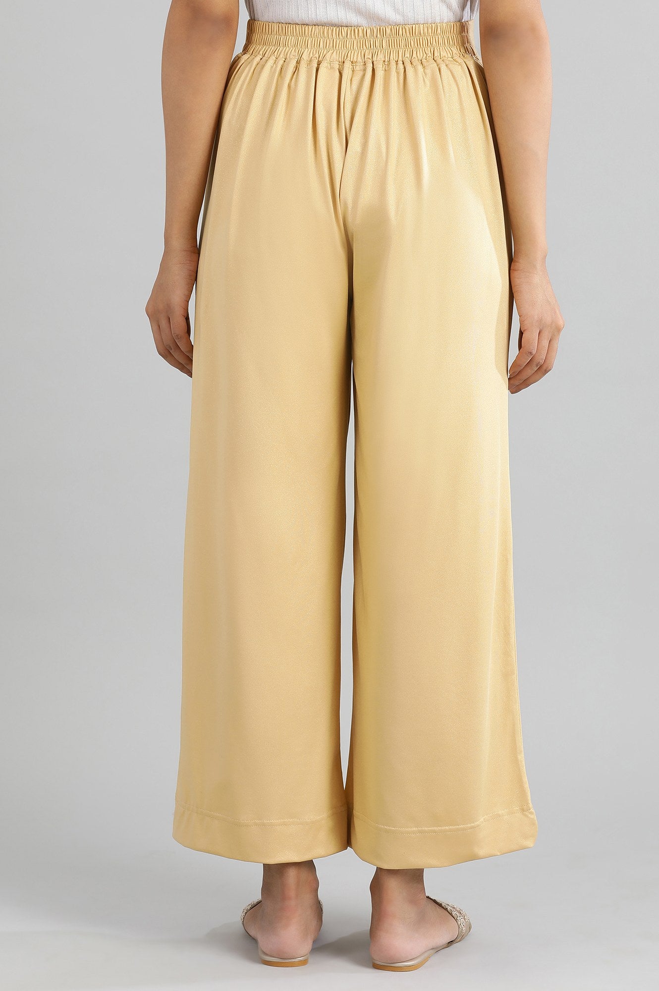 Gold Straight Palazzos