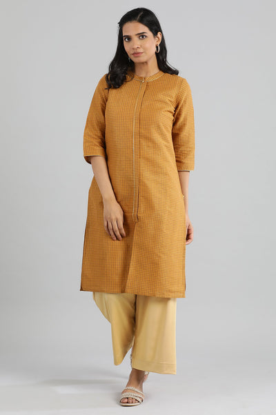 Gold Straight Palazzos