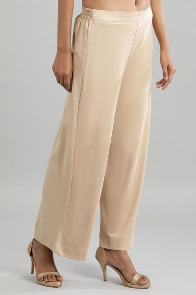Almond Gold Straight Palazzo