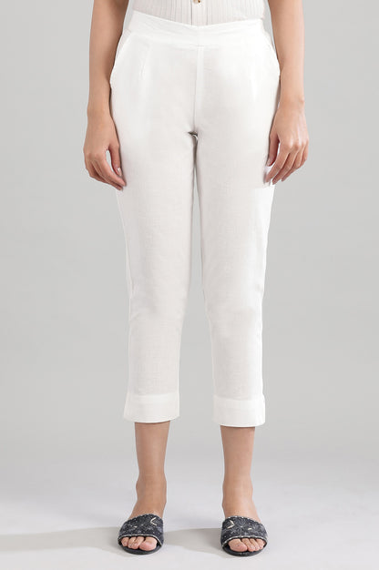 Off-White Solid Trousers