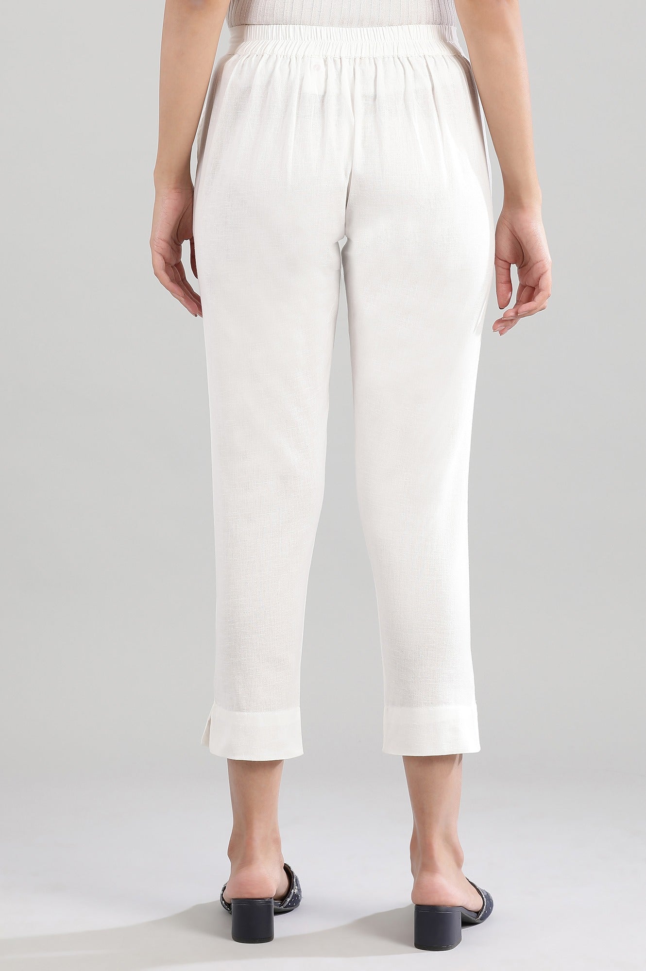 Off-White Solid Trousers