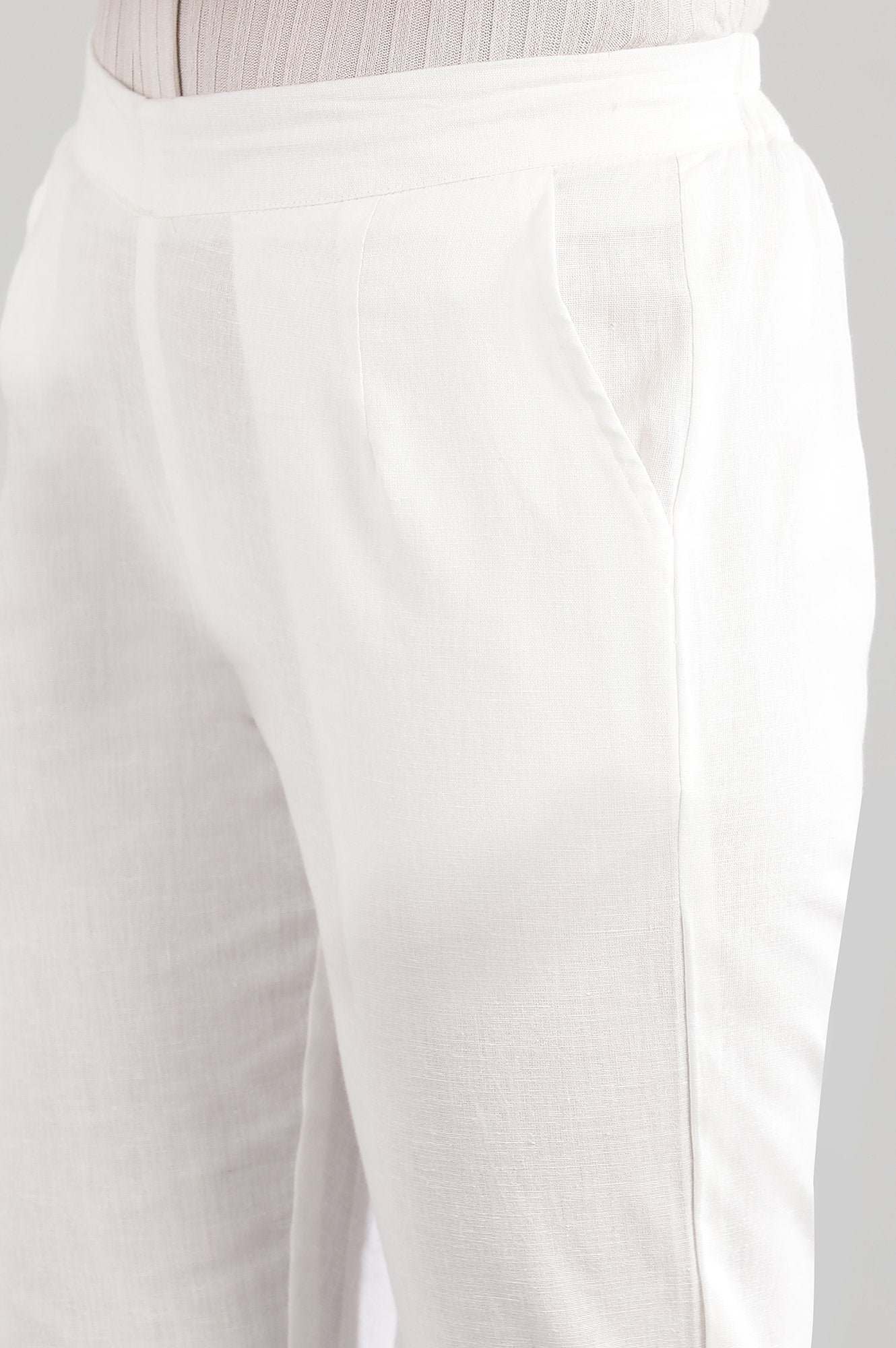 Off-White Solid Trousers