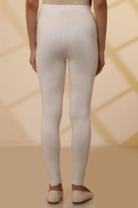 Off-White Solid Tights