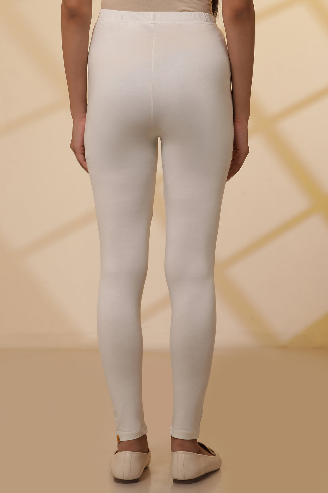 Natural Floral Printed Crepe A-Line Kurta and Tights