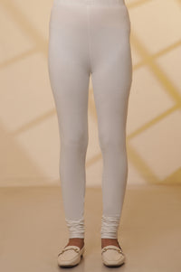 White Solid Churidar