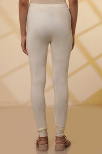 White Solid Churidar