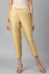 Gold Solid Trousers