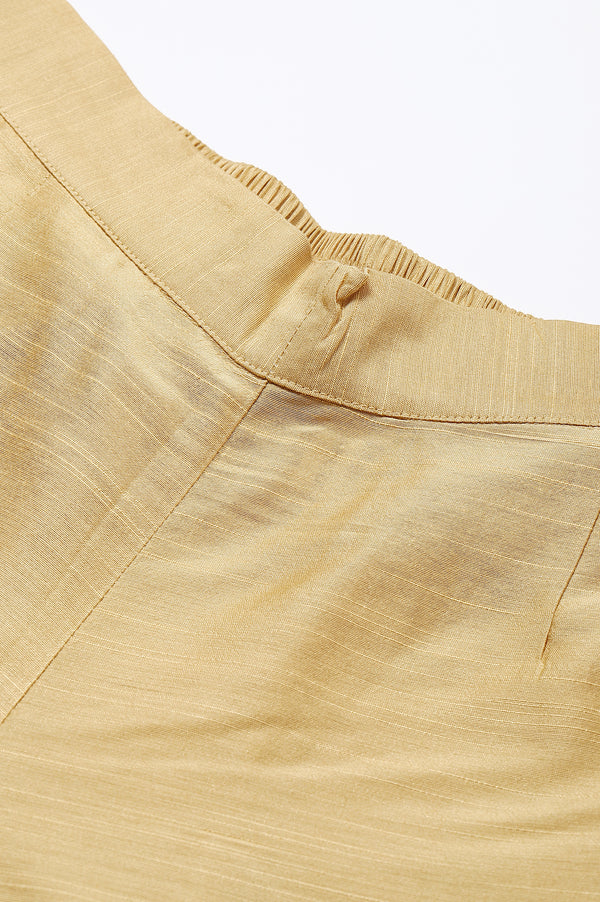 Gold Solid Trousers