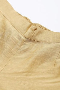 Gold Solid Trousers