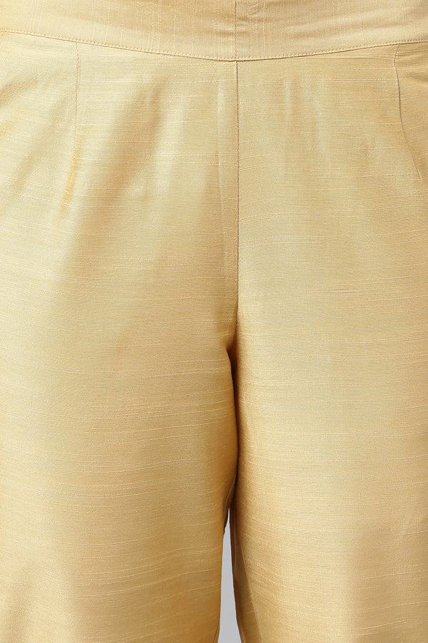 Gold Solid Trousers