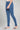Blue Solid Knitted Women Churidar