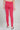 Red Solid Knitted Women Churidar