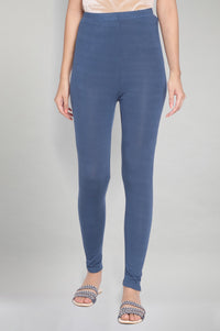 Dark Blue Solid Tights