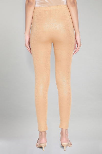 Dark Shimmer Gold Solid Tights