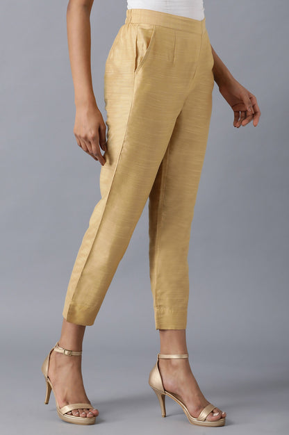 Brown roll-up hem trousers