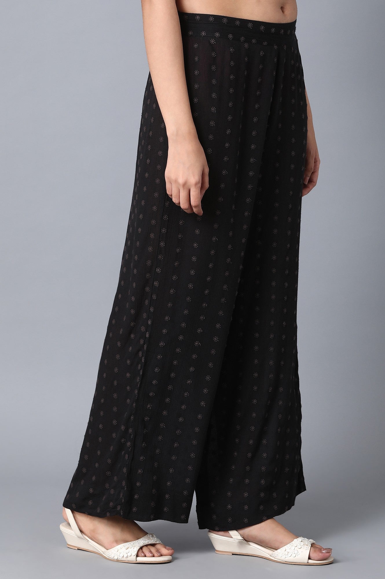 Black Loose Fit Palazzo