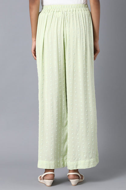 Green Loose Fit Palazzo