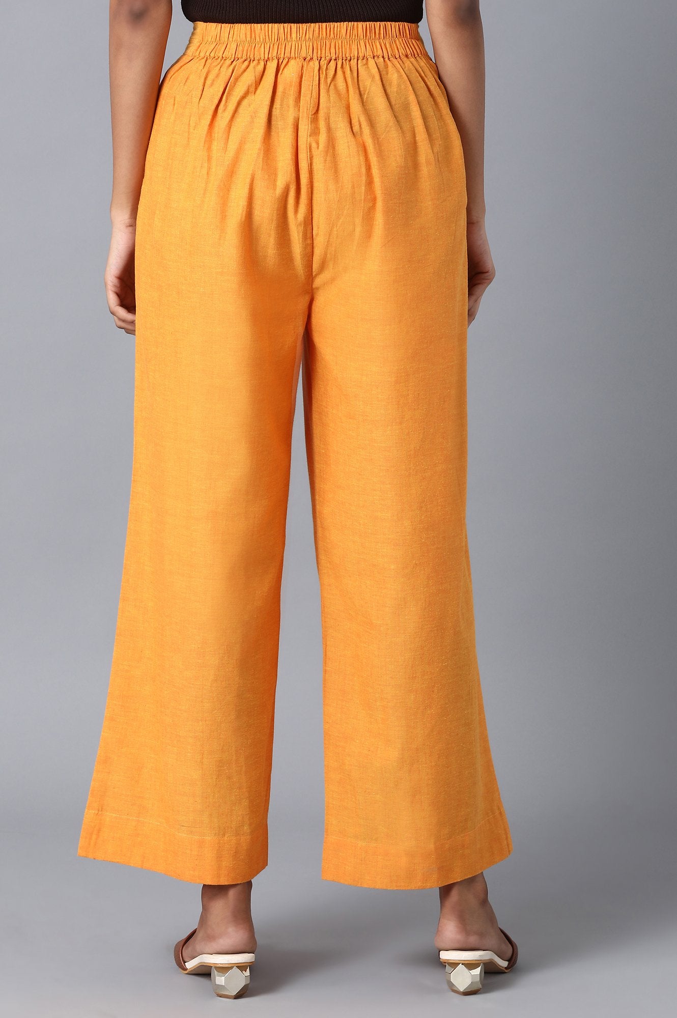 Yellow Loose Fit Palazzo