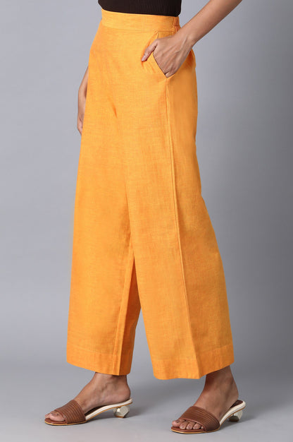 Yellow Loose Fit Palazzo