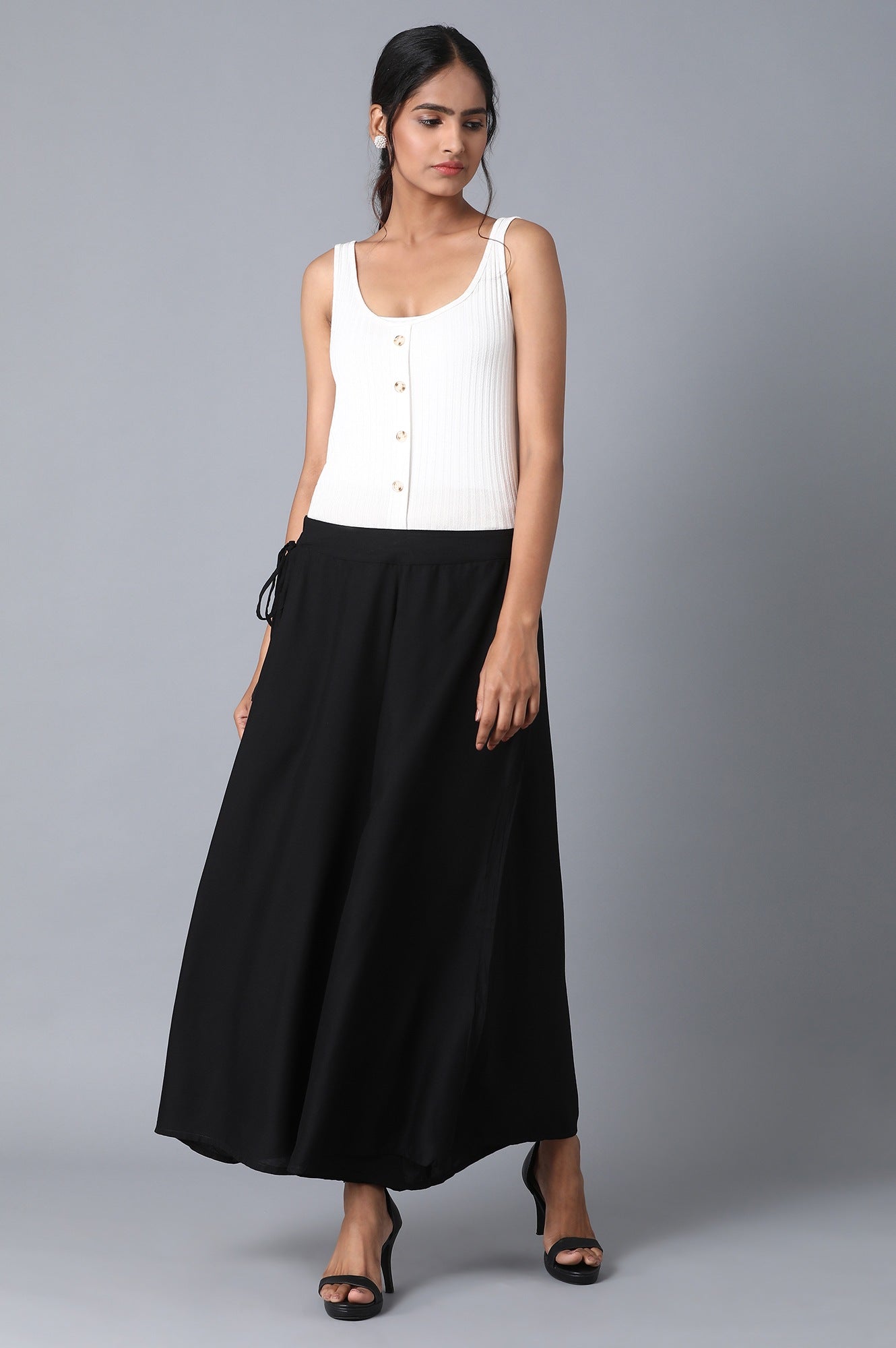 Black Straight Culottes